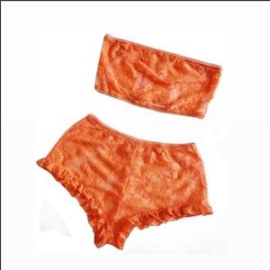 Two piece lace lounge set NWOT 1/2 OFF